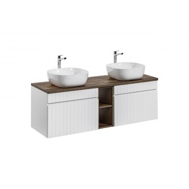 140 cm vonios spintelių kombinacija Iconic white