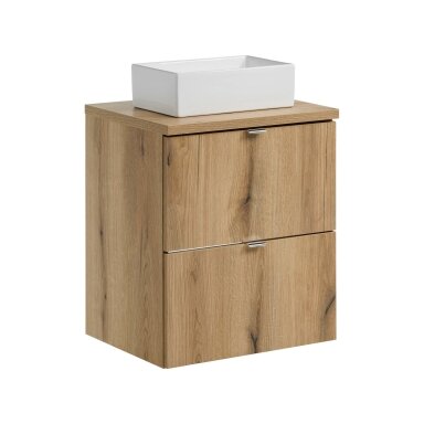 50x40 cm vonios spintelė Nova oak su stalčiais