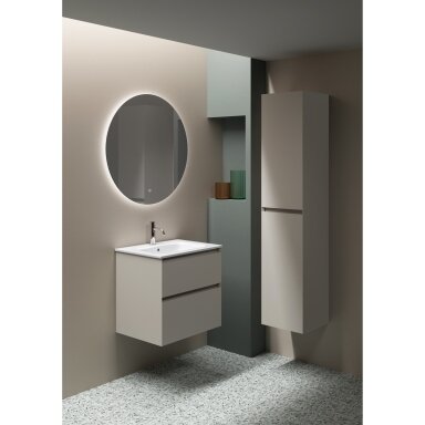 60/ 80/ 100/ 120 cm pakabinama vonios spintelė su praustuvu Kamė Loft, kašmyro spalva