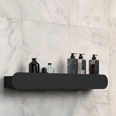 60 cm vonios lentyna SF-03, juoda/aukso spalva
