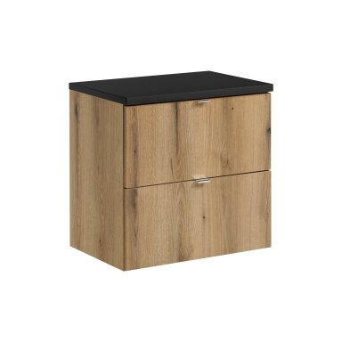 60x40 cm vonios spintelė Nova oak su stalčiais