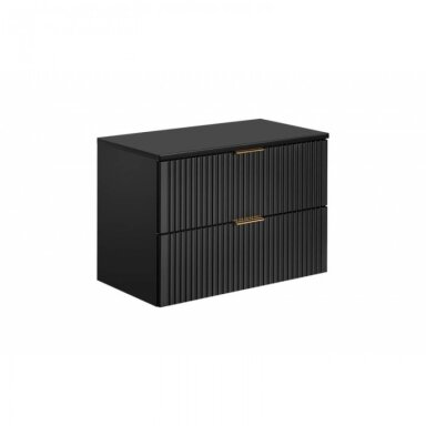 80 cm juoda vonios spintelė Adel black