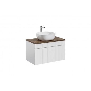 80 cm vonios spintelė Iconic white