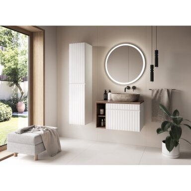 80 cm vonios spintelė Iconic white