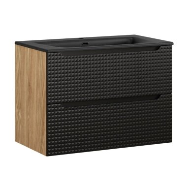 80 cm vonios spintelė Luxor black