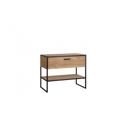 90 cm industrinio stiliaus pastatoma vonios spintelė Bruklinas