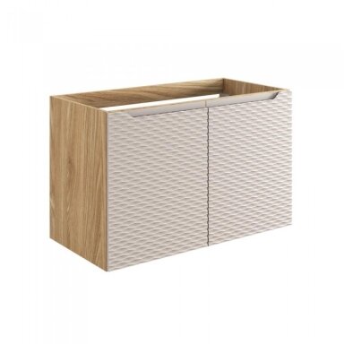 90 cm vonios spintelė Ocean beige, su durimis