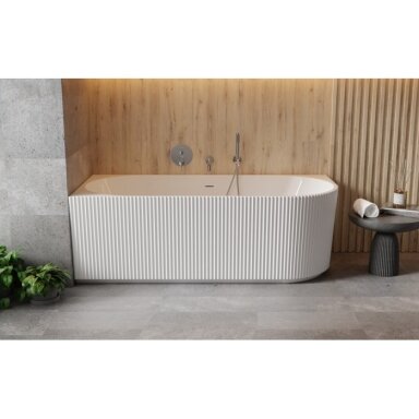 Akrilinė kampinė vonia Besco Denaya 150 cm/ 170 cm
