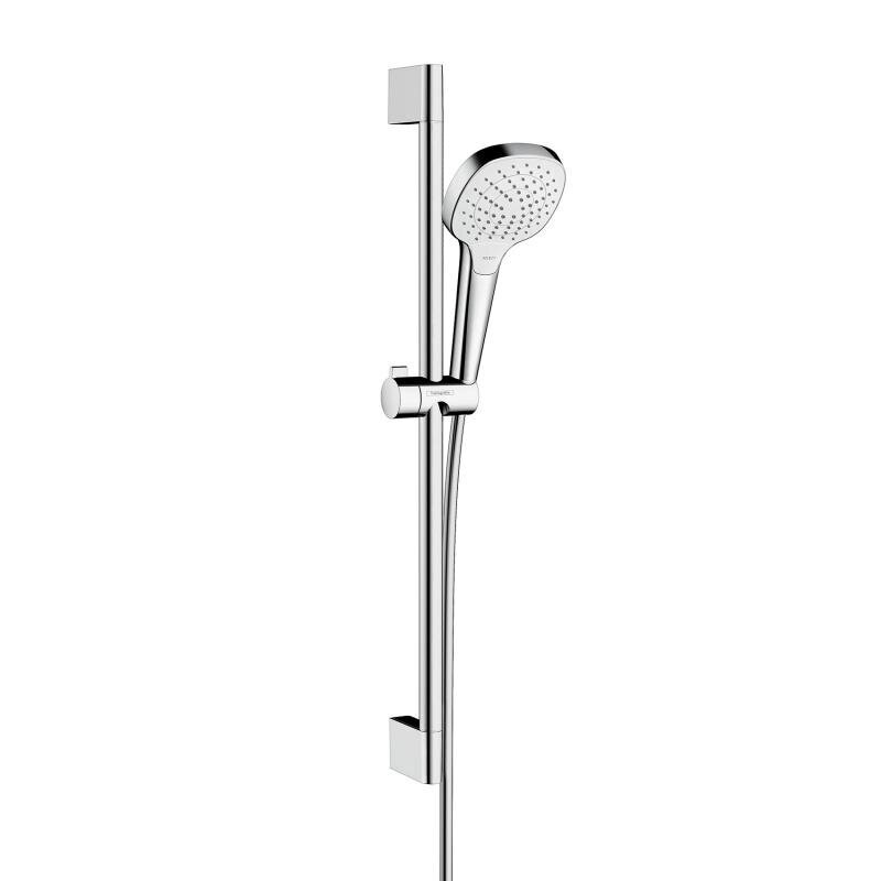 Hansgrohe Croma Select E Vario dušo komplektas 650 mm, EcoSmart 9l/min, 3 srovės, baltas/chromas Hansgrohe Croma Select E Vario dušo komplektas 650 mm, EcoSmart 9l/min, 3 srovės, baltas/chromas