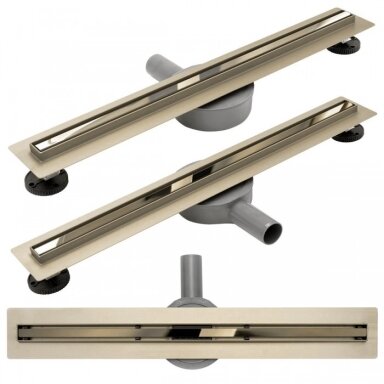 Dušo latakas REA Neo slim PRO Mirror gold