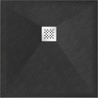 Dušo padėklas Mexen Stone+, juodas 70x70/ 80x80/ 90x90/ 100x100