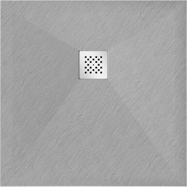 Dušo padėklas Mexen Stone+, pilkas 70x70/ 80x80/ 90x90/ 100x100