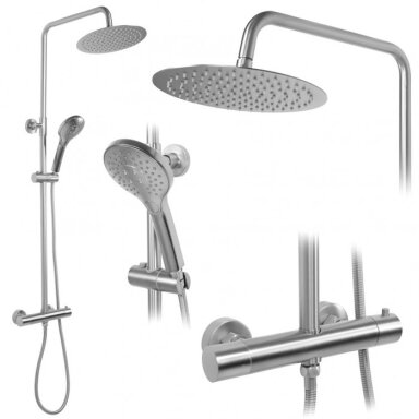 Dušo sistema su termostatu REA Vincent brush nickel