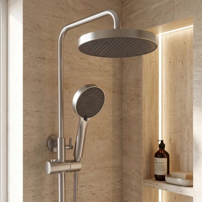 Dušo sistema Grace, plieno/aukso/titano/vario spalvos 5 Dušo sistema Grace, plieno/aukso/titano/vario spalvos 5