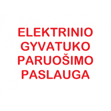 Elektrinio gyvatuko paruošimo paslauga