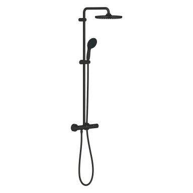 GROHE Tempesta 250 termostatinė dušo sistema, matinė juoda