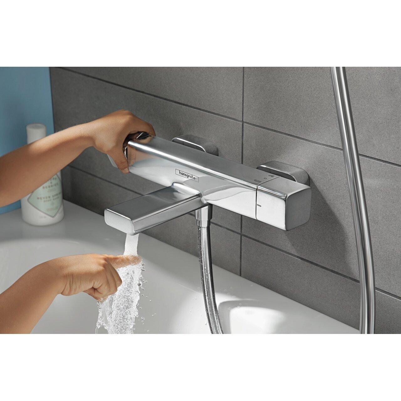 Hansgrohe Ecostat E vonios termostatinis maišytuvas, chromas 4