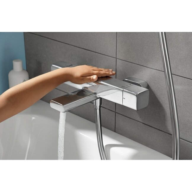 Hansgrohe Ecostat E vonios termostatinis maišytuvas, chromas 1