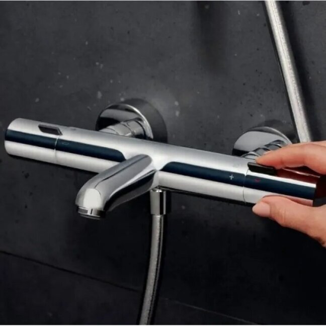 Hansgrohe Ecostat Fine vonios maišytuvas su termostatu, chromas 1
