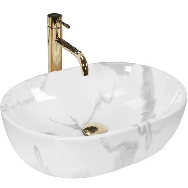 Pastatomas praustuvas  REA Amelia Marble shiny