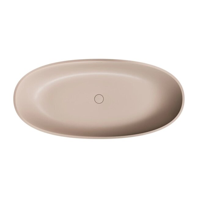 Laisvai pastatoma vonia SHELL M+ su persipylimu, 160 x 75 cm, matinė smėlio kopų smėlio spalva 1 Laisvai pastatoma vonia SHELL M+ su persipylimu, 160 x 75 cm, matinė smėlio kopų smėlio spalva 1