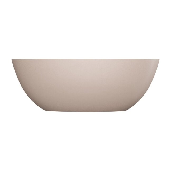 Laisvai pastatoma vonia SHELL M+ su persipylimu, 160 x 75 cm, matinė smėlio kopų smėlio spalva 5