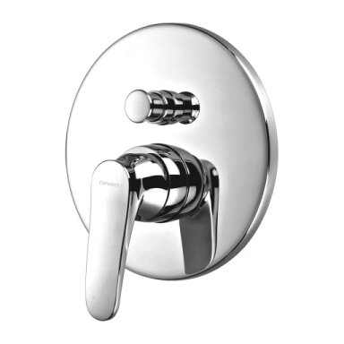 ART DECO dušo/vonios maišytuvas paslėptam montavimui, poliruotas chromas