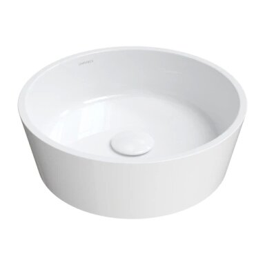 BARI M+ pastatomas praustuvas, Ø38 cm, blizgi balta