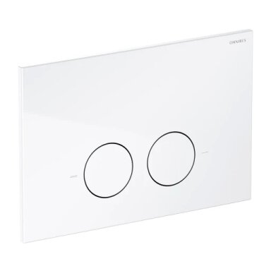 MINIMAL nuleidimo mygtukų plokštelė, blizgi balta