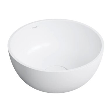SHELL M+ pastatomas praustuvas, Ø35 cm, matinės baltos spalvos