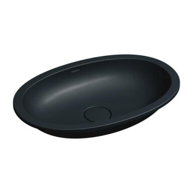 SHELL M+ po stalviršiu montuojamas praustuvas, 54 x 34 cm, matinė juoda lava SHELL M+ po stalviršiu montuojamas praustuvas, 54 x 34 cm, matinė juoda lava