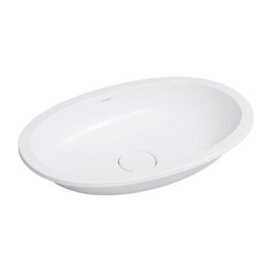 SHELL M+ įleidžiamas po stalviršiu praustuvas, 54 x 34 cm, matinės baltos spalvos SHELL M+ įleidžiamas po stalviršiu praustuvas, 54 x 34 cm, matinės baltos spalvos