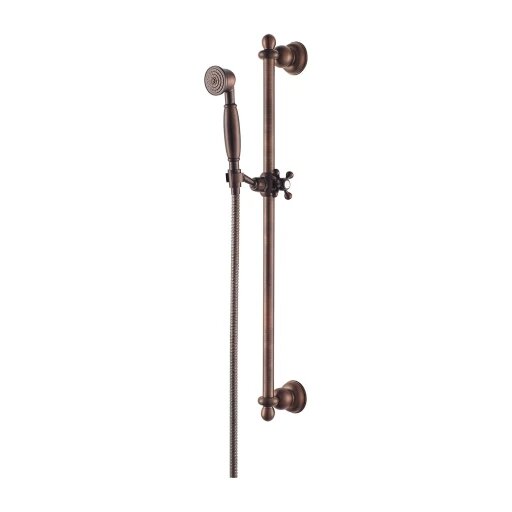 ART DECO slankiojamas dušo komplektas, šlifuoto sendinto vario spalvos ART DECO slankiojamas dušo komplektas, šlifuoto sendinto vario spalvos
