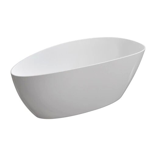 Pastatoma vonia BARCELONA M+, 170 x 77 cm, blizgi balta