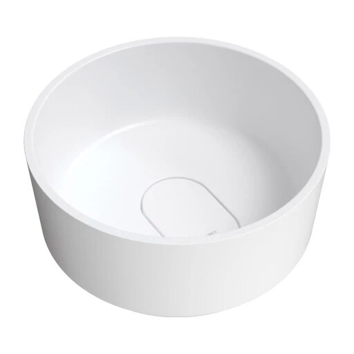 CADENCE M+ pastatomas praustuvas ant stalviršio, 42 cm, matinės baltos spalvos