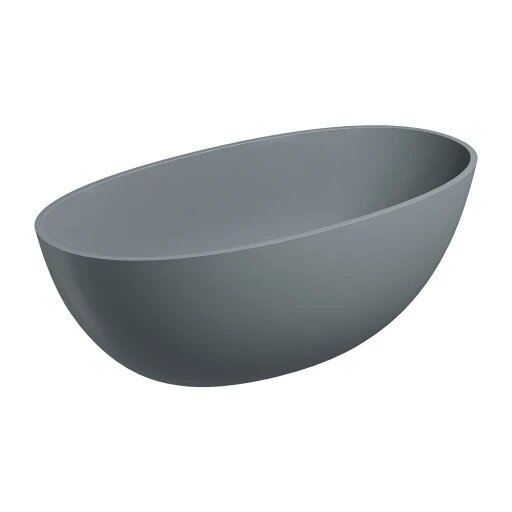 Laisvai pastatoma vonia SHELL M+, 148 x 75 cm, matinė pelenų pilka Laisvai pastatoma vonia SHELL M+, 148 x 75 cm, matinė pelenų pilka