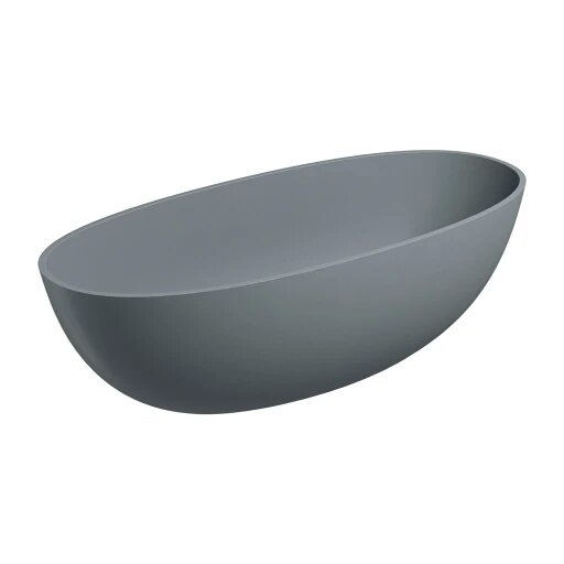 Laisvai pastatoma vonia SHELL M+, 175x 78 cm, matinė pelenų pilka Laisvai pastatoma vonia SHELL M+, 175x 78 cm, matinė pelenų pilka