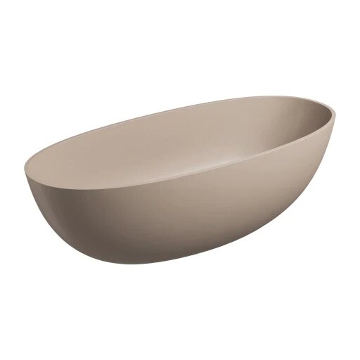Laisvai pastatoma vonia SHELL M+, 175 x 78 cm, matinė smėlio kopų smėlio spalvos Laisvai pastatoma vonia SHELL M+, 175 x 78 cm, matinė smėlio kopų smėlio spalvos