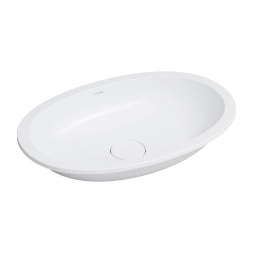 SHELL M+ įleidžiamas po stalviršiu praustuvas, 54 x 34 cm, matinės baltos spalvos SHELL M+ įleidžiamas po stalviršiu praustuvas, 54 x 34 cm, matinės baltos spalvos