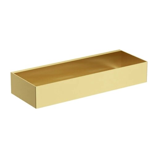 UNI dušo krepšelis, 30 x 5 x 11 cm, šlifuotas žalvaris UNI dušo krepšelis, 30 x 5 x 11 cm, šlifuotas žalvaris