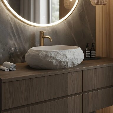 Pastatomas praustuvas Mika stone beige