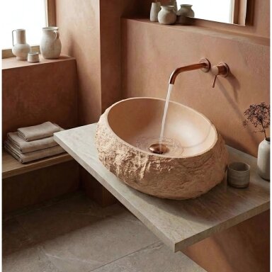 Pastatomas praustuvas Mika light terracotta