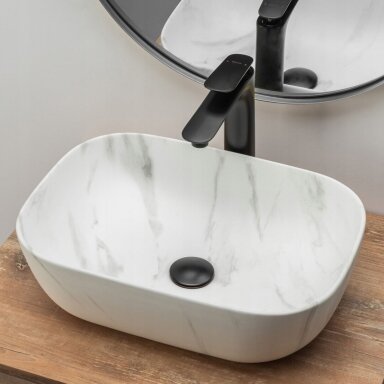 Pastatomas praustuvas REA Belinda marble matt