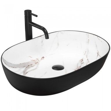 Pastatomas praustuvas Rea Cleo Black-Aiax matt