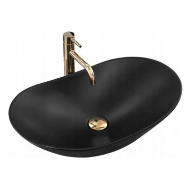 Pastatomas praustuvas REA Royal black matt