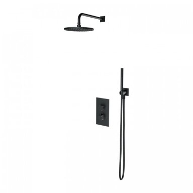 Potinkinė dušo sistema Omnires Contour , chromo/ antracito spalvos