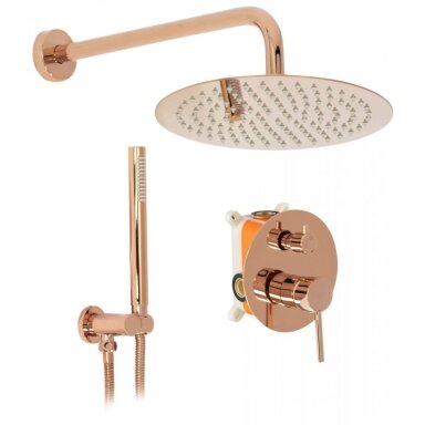 Potinkinė dušo sistema REA Lungo rose gold
