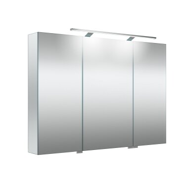 Veidrodinė spintelė su LED apšvietimu RB Garda, 100 cm