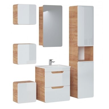 Vonios baldų komplektas 50 cm Aruba white
